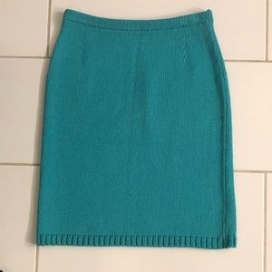 Knit skirt in Green/blue